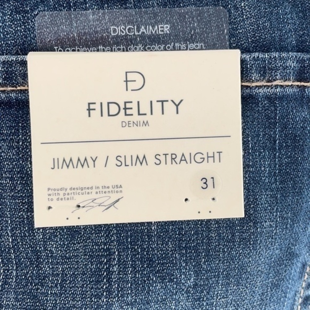 FIDELITY Jimmy Mystic Blu slim Straight Jeans - Picture 8 of 13